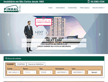 Tablet Screenshot of pinhalimoveis.com.br